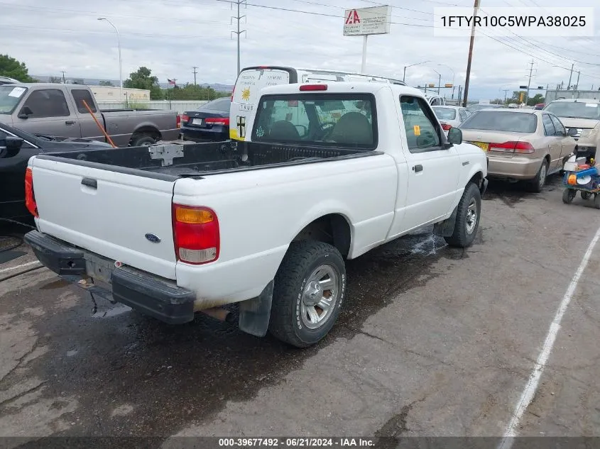 1998 Ford Ranger Splash/Xl/Xlt VIN: 1FTYR10C5WPA38025 Lot: 39677492