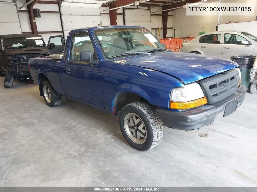 1998 Ford Ranger Splash/Xl/Xlt VIN: 1FTYR10CXWUB34055 Lot: 39882196