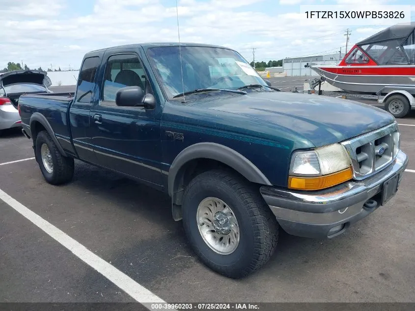 1998 Ford Ranger Splash/Xl/Xlt VIN: 1FTZR15X0WPB53826 Lot: 39960203