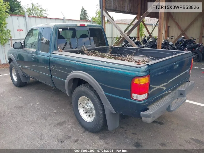 1998 Ford Ranger Splash/Xl/Xlt VIN: 1FTZR15X0WPB53826 Lot: 39960203