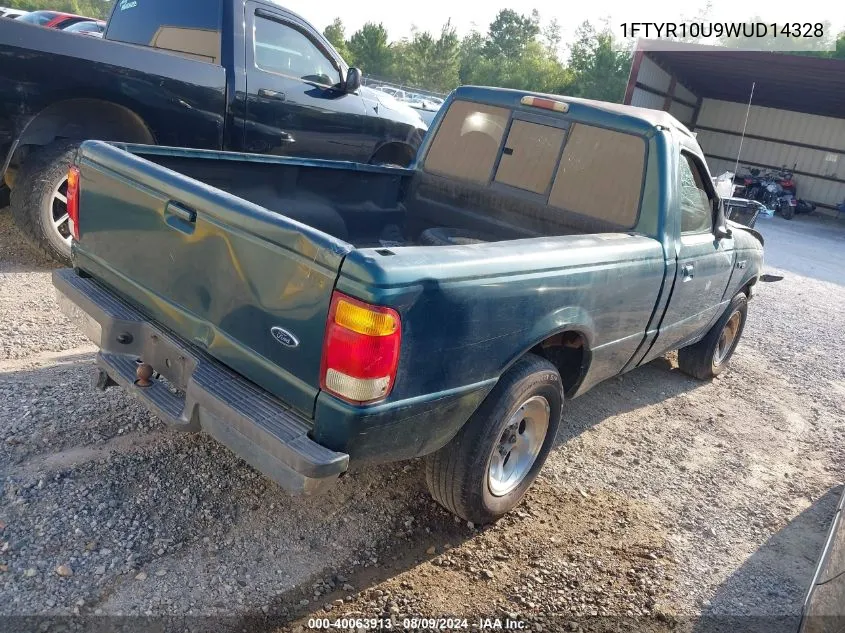 1998 Ford Ranger Splash/Xl/Xlt VIN: 1FTYR10U9WUD14328 Lot: 40063913