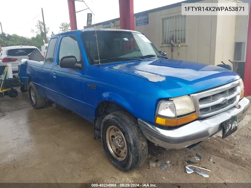 1998 Ford Ranger Splash/Xl/Xlt VIN: 1FTYR14X2WPA53871 Lot: 40234965