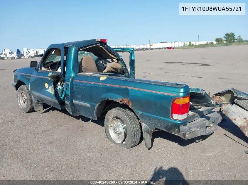 1998 Ford Ranger Splash/Xl/Xlt VIN: 1FTYR10U8WUA55721 Lot: 40246260