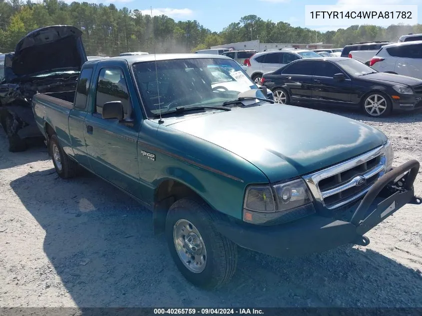 1998 Ford Ranger Xl/Xlt VIN: 1FTYR14C4WPA81782 Lot: 40265759