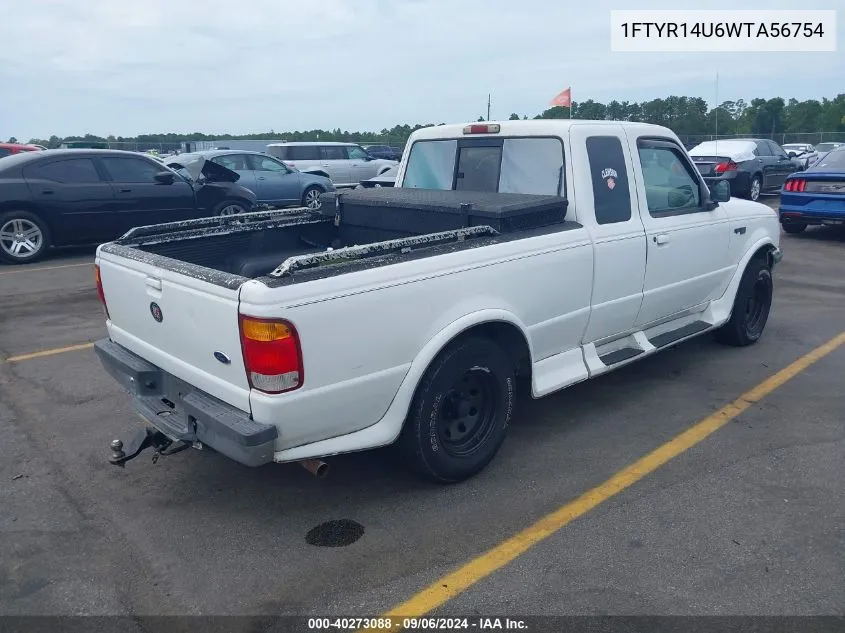 1998 Ford Ranger Splash/Xl/Xlt VIN: 1FTYR14U6WTA56754 Lot: 40273088