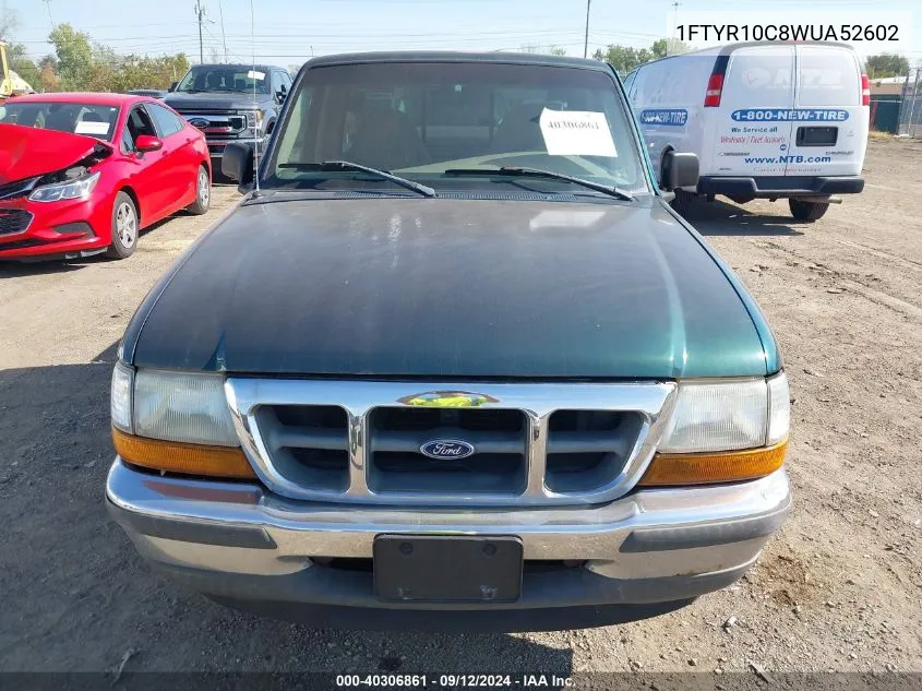 1FTYR10C8WUA52602 1998 Ford Ranger Splash/Xl/Xlt