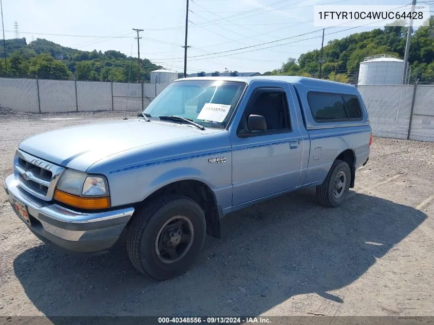 1998 Ford Ranger Splash/Xl/Xlt VIN: 1FTYR10C4WUC64428 Lot: 40348556