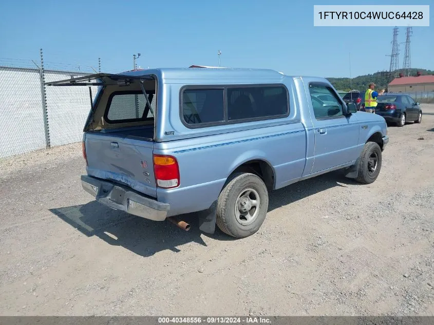 1998 Ford Ranger Splash/Xl/Xlt VIN: 1FTYR10C4WUC64428 Lot: 40348556