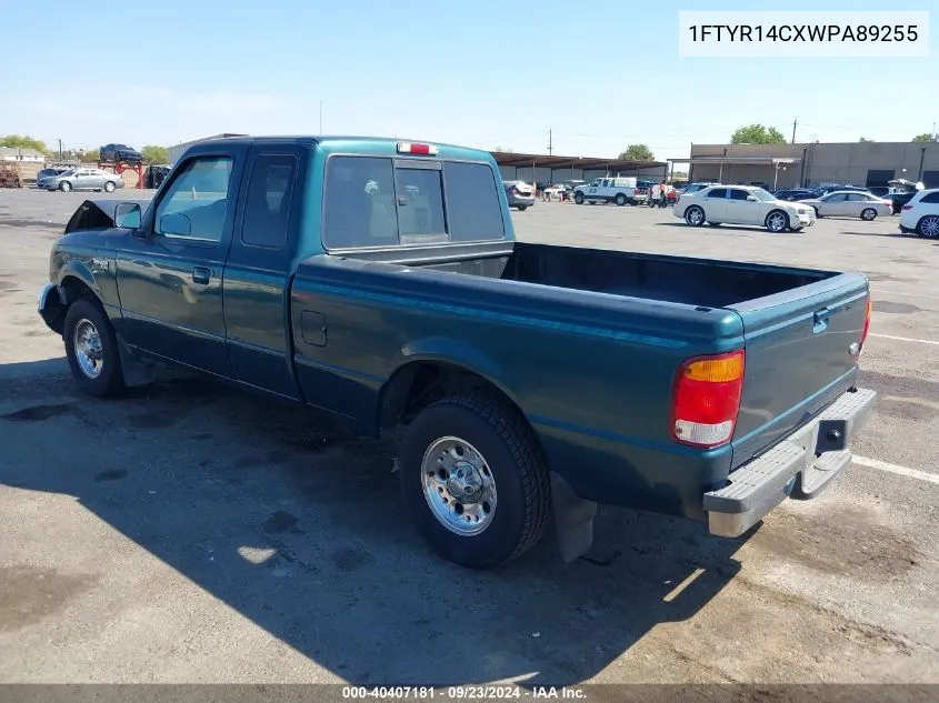 1998 Ford Ranger Xl/Xlt VIN: 1FTYR14CXWPA89255 Lot: 40407181