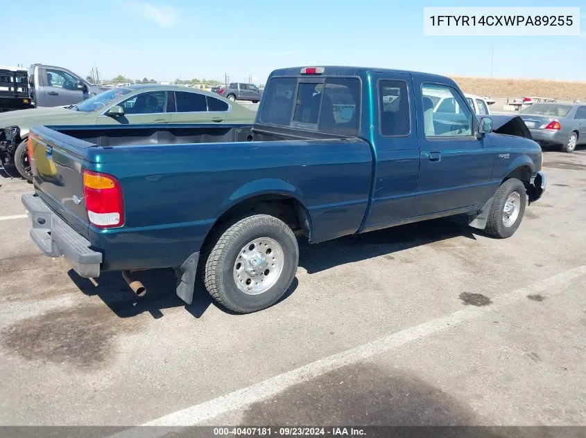 1998 Ford Ranger Xl/Xlt VIN: 1FTYR14CXWPA89255 Lot: 40407181