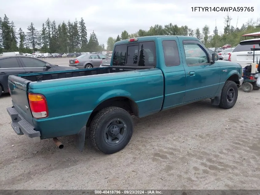 1998 Ford Ranger Xl/Xlt VIN: 1FTYR14C4WPA59765 Lot: 40418796