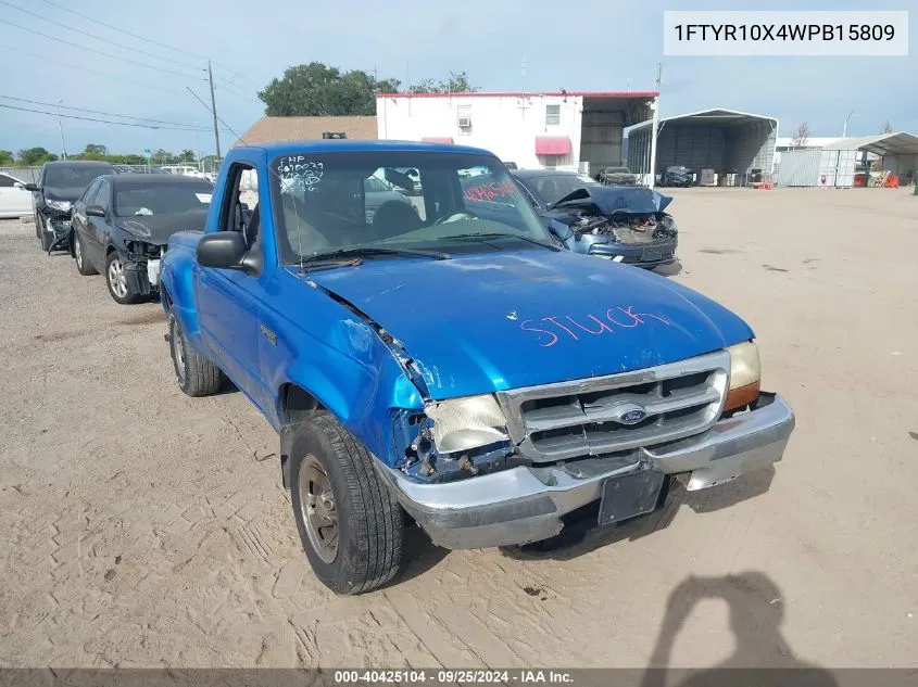 1998 Ford Ranger Splash/Xl/Xlt VIN: 1FTYR10X4WPB15809 Lot: 40425104