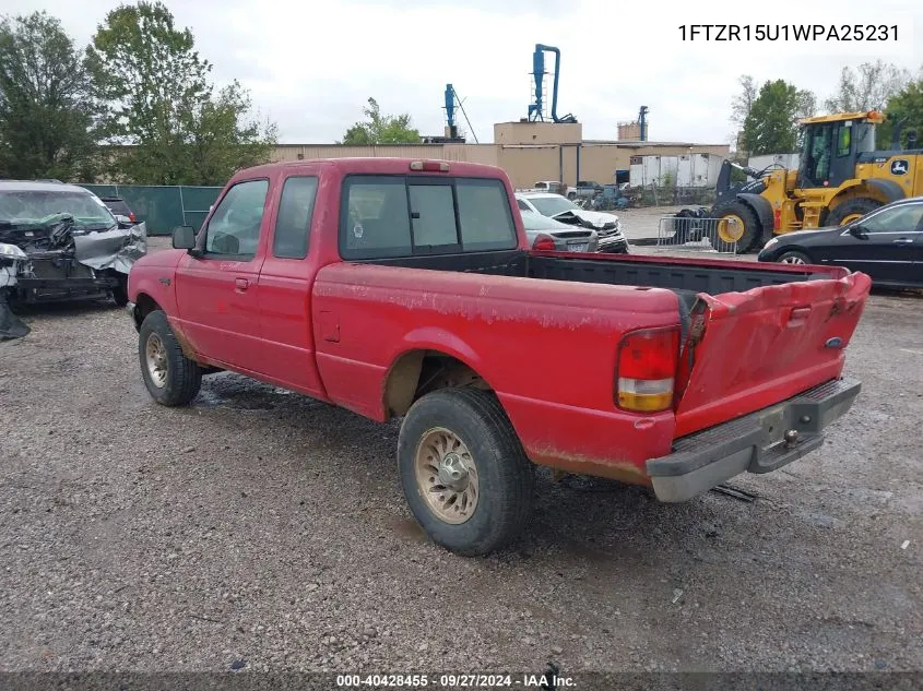 1998 Ford Ranger Splash/Xl/Xlt VIN: 1FTZR15U1WPA25231 Lot: 40428455