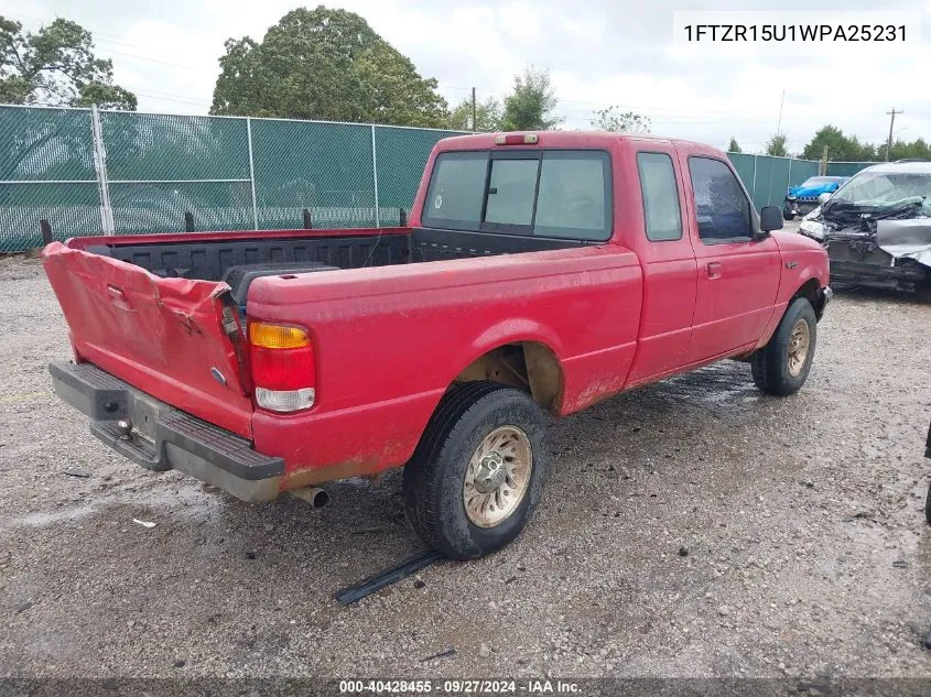 1998 Ford Ranger Splash/Xl/Xlt VIN: 1FTZR15U1WPA25231 Lot: 40428455