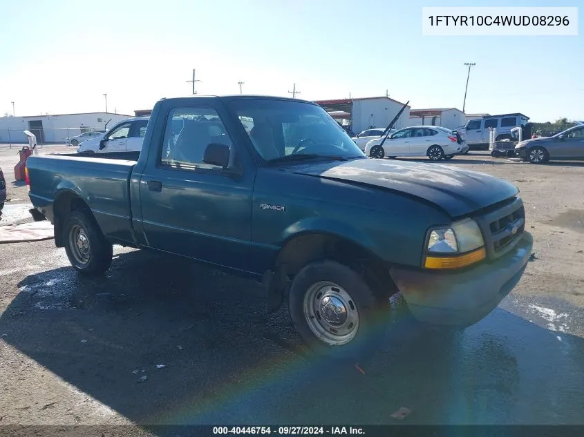 1998 Ford Ranger Splash/Xl/Xlt VIN: 1FTYR10C4WUD08296 Lot: 40446754