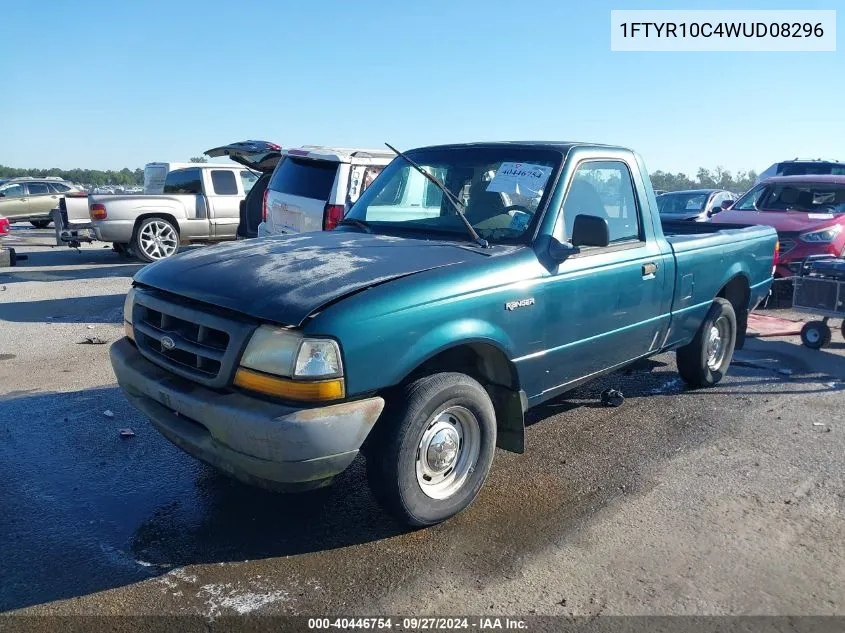 1998 Ford Ranger Splash/Xl/Xlt VIN: 1FTYR10C4WUD08296 Lot: 40446754