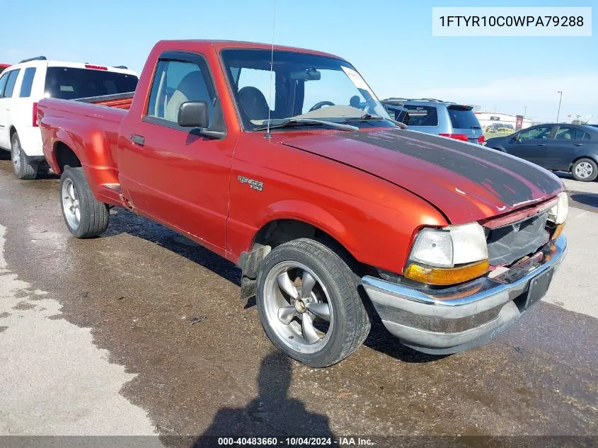 1998 Ford Ranger Splash/Xl/Xlt VIN: 1FTYR10C0WPA79288 Lot: 40483660