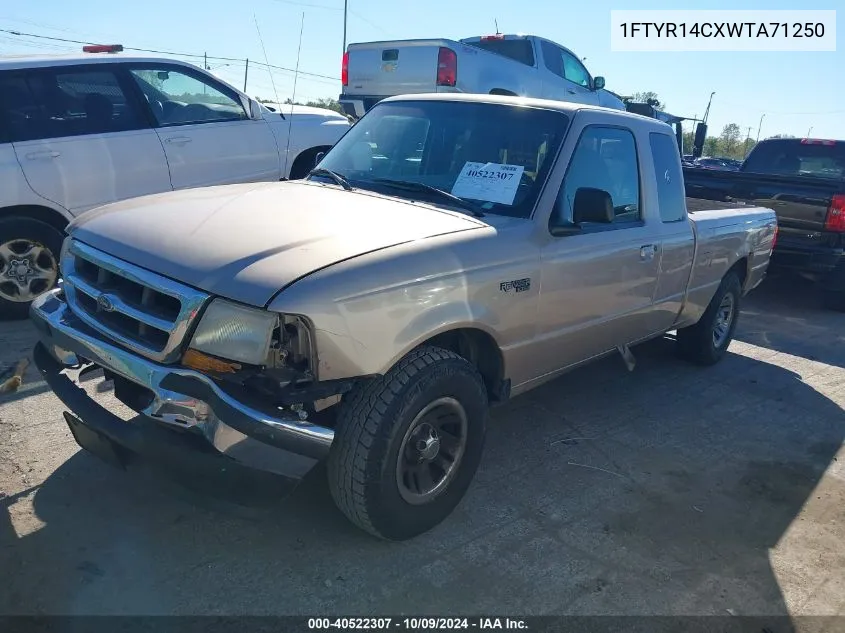 1998 Ford Ranger Xl/Xlt VIN: 1FTYR14CXWTA71250 Lot: 40522307