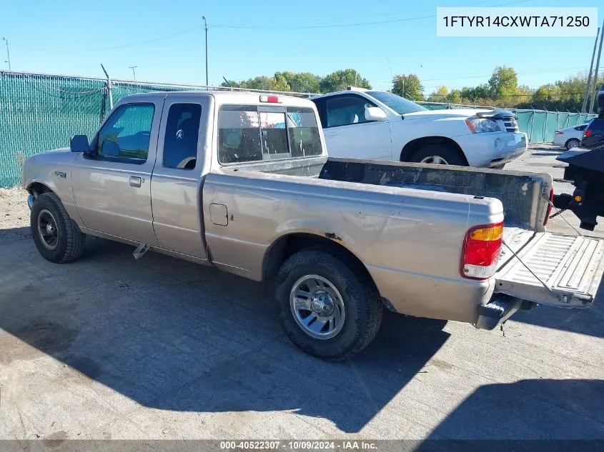 1998 Ford Ranger Xl/Xlt VIN: 1FTYR14CXWTA71250 Lot: 40522307