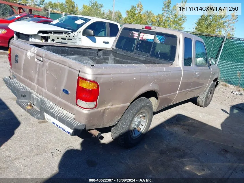 1998 Ford Ranger Xl/Xlt VIN: 1FTYR14CXWTA71250 Lot: 40522307