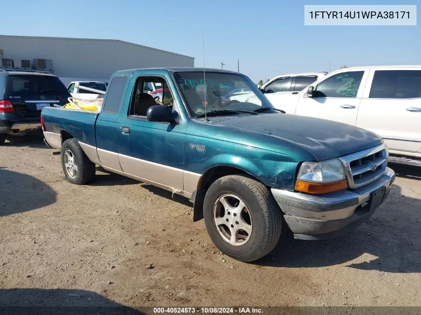 1998 Ford Ranger Super Cab VIN: 1FTYR14U1WPA38171 Lot: 40524573