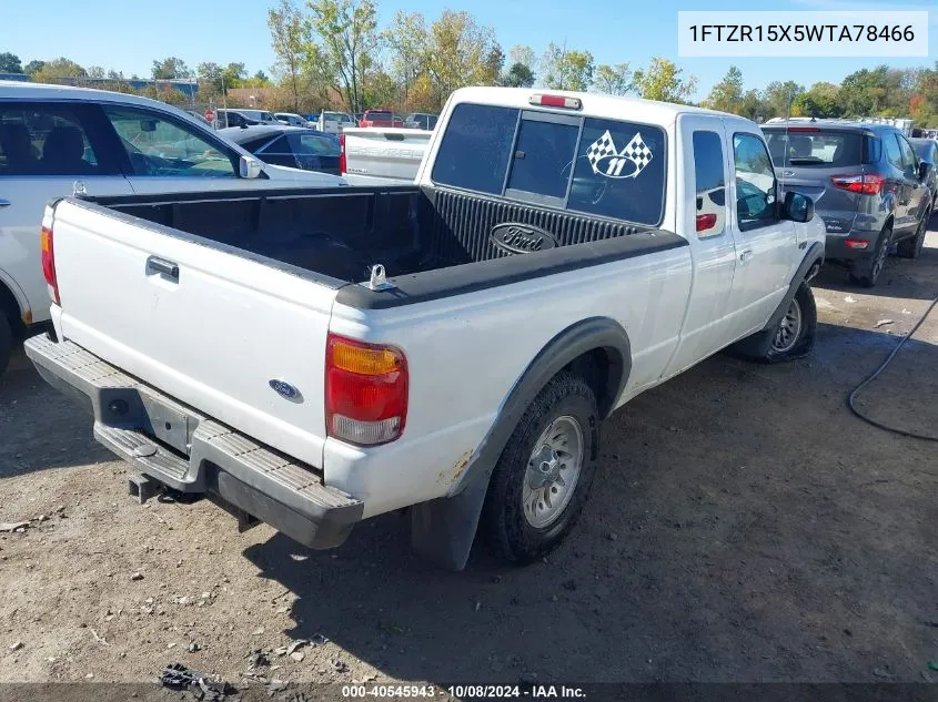 1998 Ford Ranger Super Cab VIN: 1FTZR15X5WTA78466 Lot: 40545943