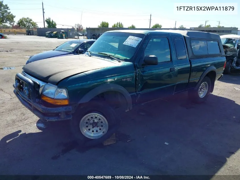 1998 Ford Ranger Splash/Xl/Xlt VIN: 1FTZR15X2WPA11879 Lot: 40547689