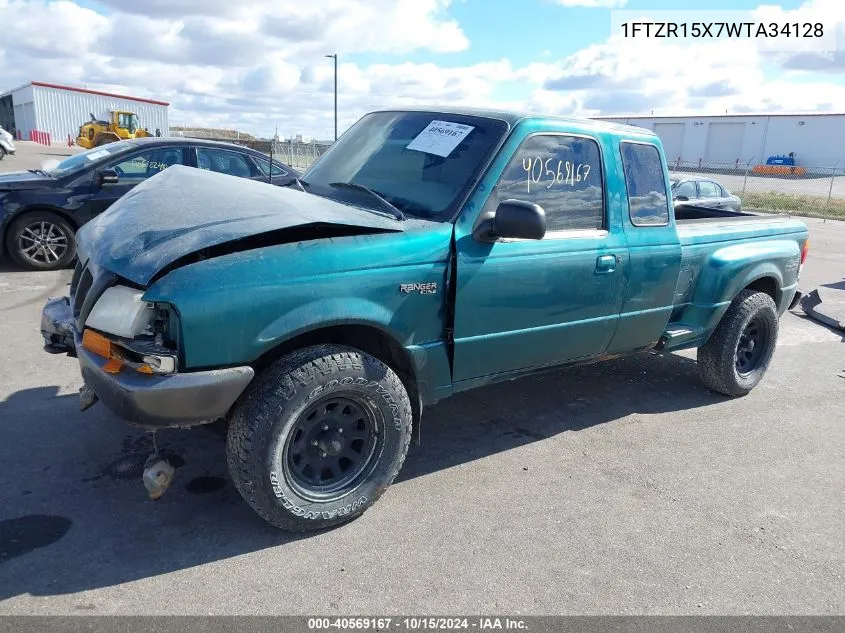 1998 Ford Ranger Splash/Xl/Xlt VIN: 1FTZR15X7WTA34128 Lot: 40569167