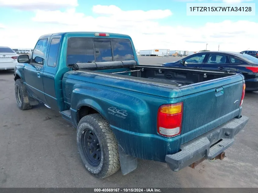 1998 Ford Ranger Splash/Xl/Xlt VIN: 1FTZR15X7WTA34128 Lot: 40569167