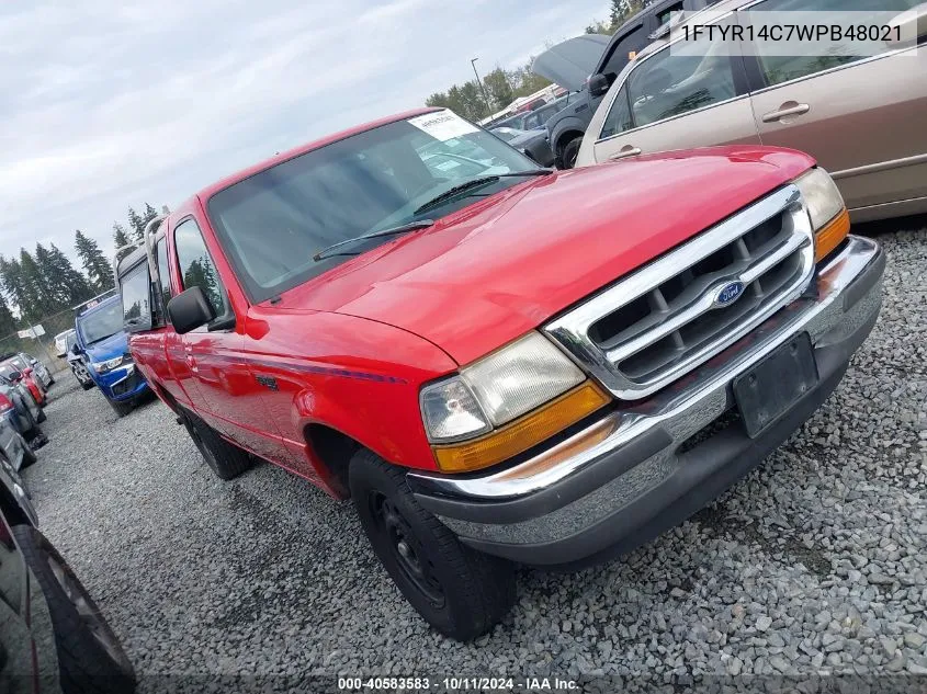 1998 Ford Ranger Xl/Xlt VIN: 1FTYR14C7WPB48021 Lot: 40583583