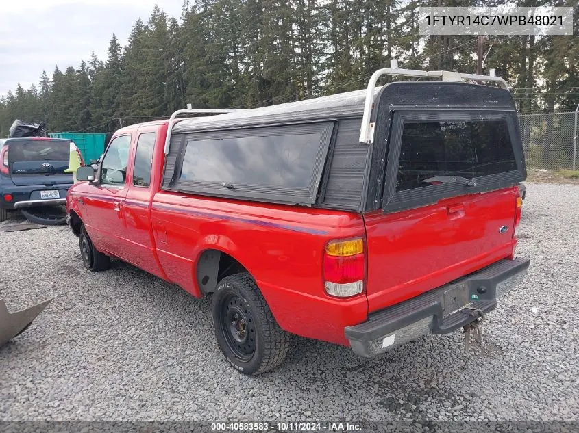 1998 Ford Ranger Xl/Xlt VIN: 1FTYR14C7WPB48021 Lot: 40583583