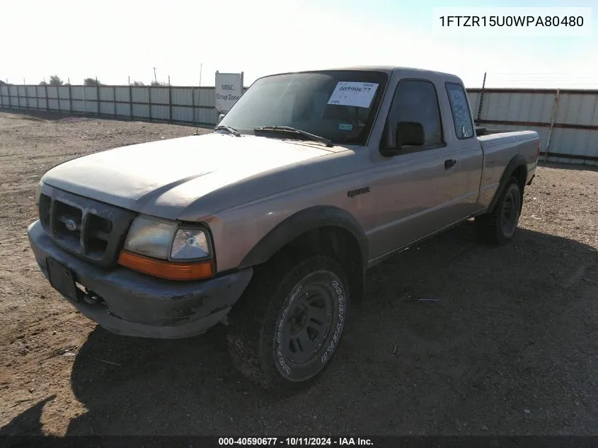 1998 Ford Ranger Splash/Xl/Xlt VIN: 1FTZR15U0WPA80480 Lot: 40590677