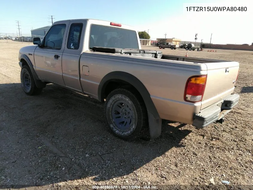 1998 Ford Ranger Splash/Xl/Xlt VIN: 1FTZR15U0WPA80480 Lot: 40590677