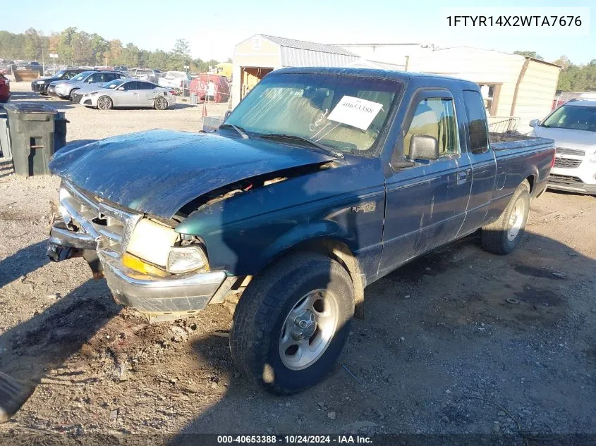 1998 Ford Ranger Splash/Xl/Xlt VIN: 1FTYR14X2WTA7676 Lot: 40653388