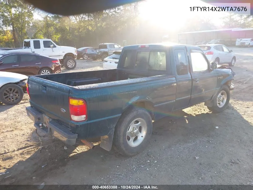 1998 Ford Ranger Splash/Xl/Xlt VIN: 1FTYR14X2WTA7676 Lot: 40653388