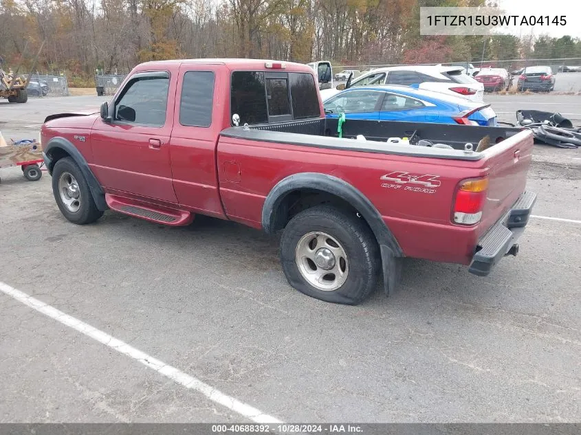 1998 Ford Ranger Splash/Xl/Xlt VIN: 1FTZR15U3WTA04145 Lot: 40688392