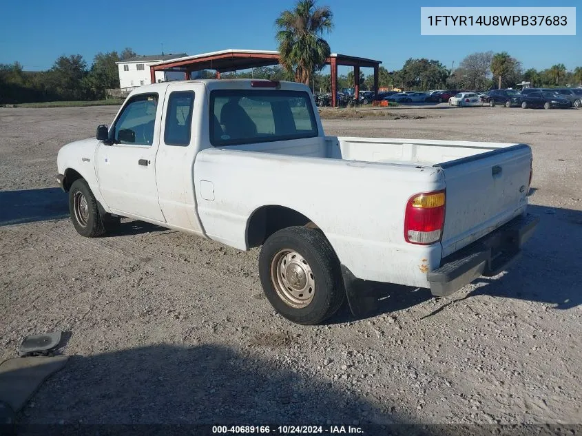 1998 Ford Ranger Splash/Xl/Xlt VIN: 1FTYR14U8WPB37683 Lot: 40689166