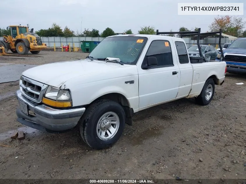 1998 Ford Ranger Splash/Xl/Xlt VIN: 1FTYR14X0WPB23741 Lot: 40699288