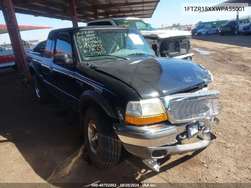 1998 Ford Ranger Splash/Xl/Xlt VIN: 1FTZR15XXWPA55001 Lot: 40702882