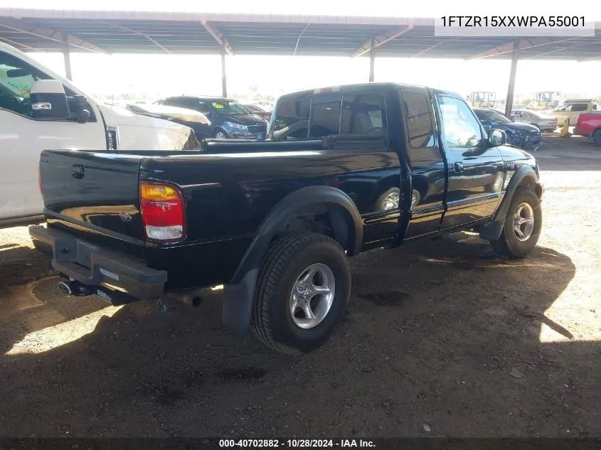 1998 Ford Ranger Splash/Xl/Xlt VIN: 1FTZR15XXWPA55001 Lot: 40702882