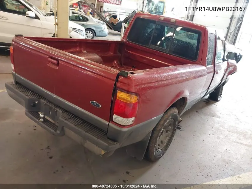 1998 Ford Ranger Splash/Xl/Xlt VIN: 1FTYR14U8WPB23167 Lot: 40724805