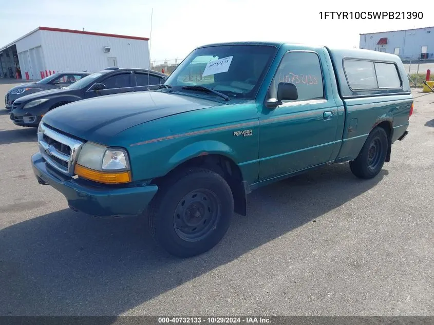 1998 Ford Ranger Splash/Xl/Xlt VIN: 1FTYR10C5WPB21390 Lot: 40732133