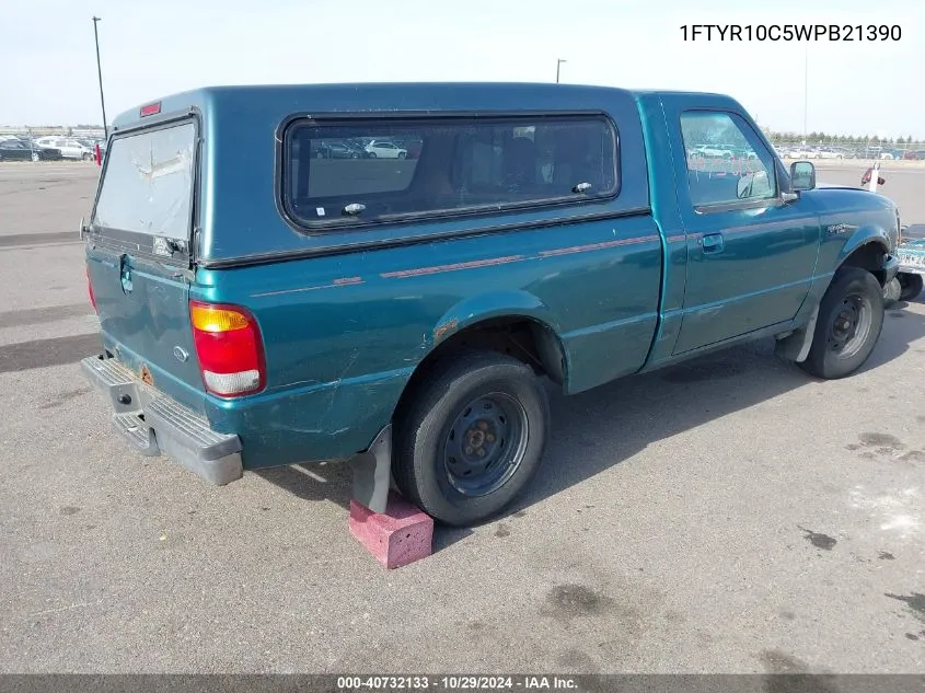 1998 Ford Ranger Splash/Xl/Xlt VIN: 1FTYR10C5WPB21390 Lot: 40732133