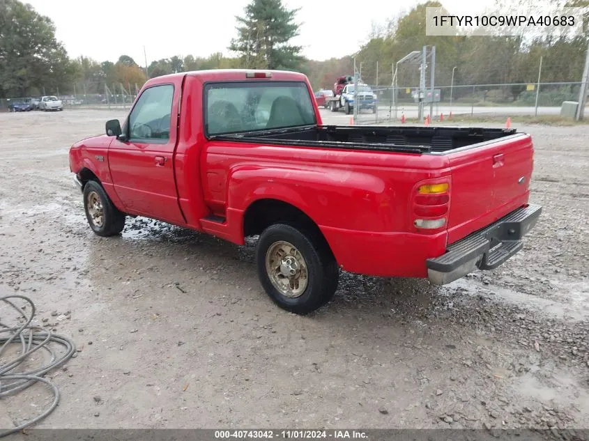 1998 Ford Ranger Splash/Xl/Xlt VIN: 1FTYR10C9WPA40683 Lot: 40743042