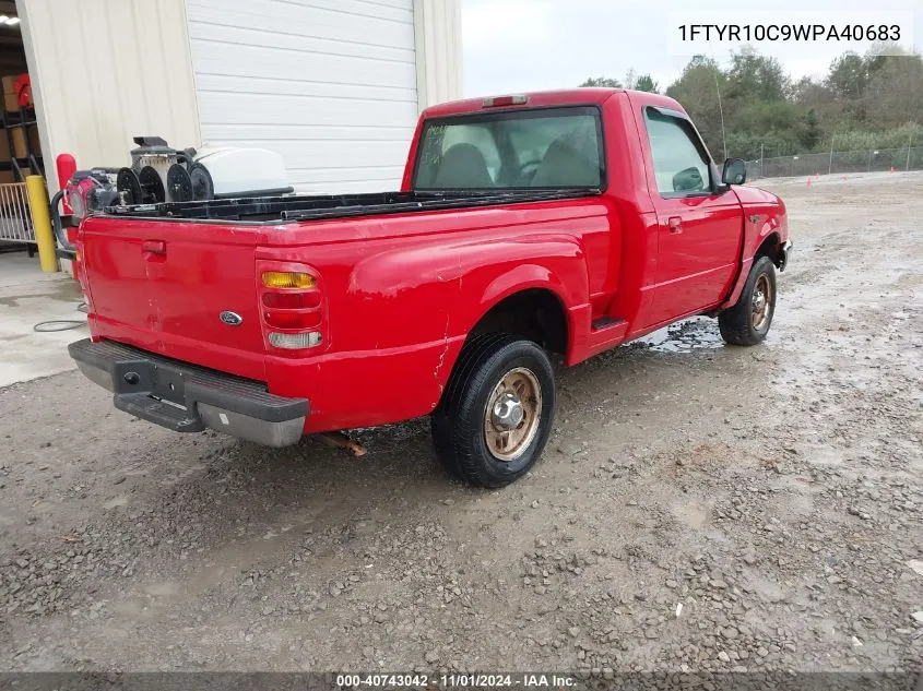 1998 Ford Ranger Splash/Xl/Xlt VIN: 1FTYR10C9WPA40683 Lot: 40743042