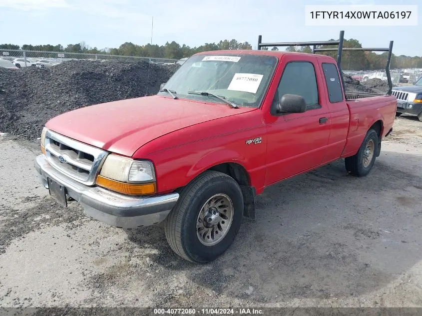 1FTYR14X0WTA06197 1998 Ford Ranger Splash/Xl/Xlt