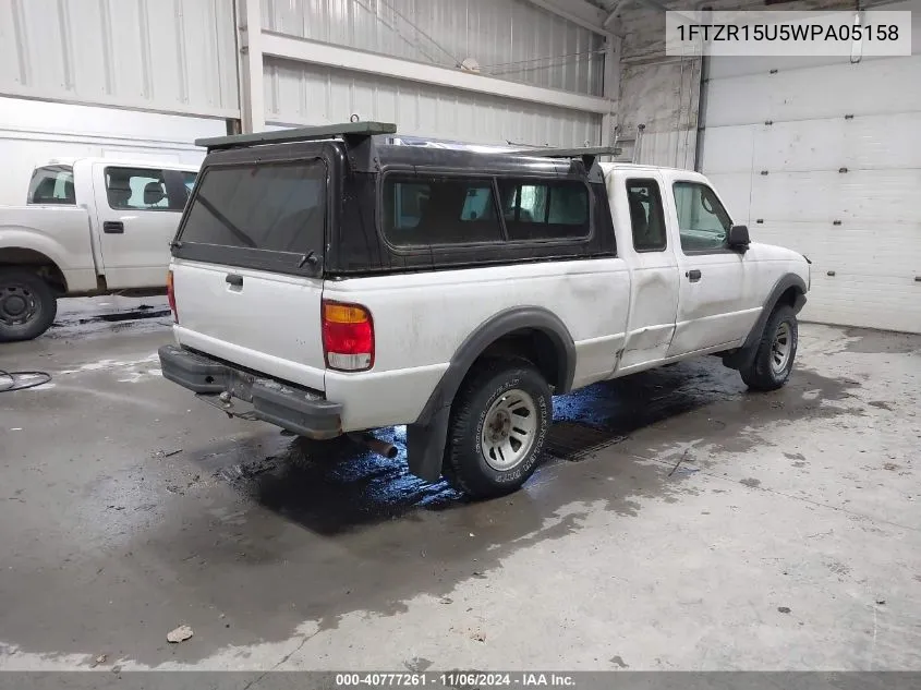 1998 Ford Ranger Splash/Xl/Xlt VIN: 1FTZR15U5WPA05158 Lot: 40777261