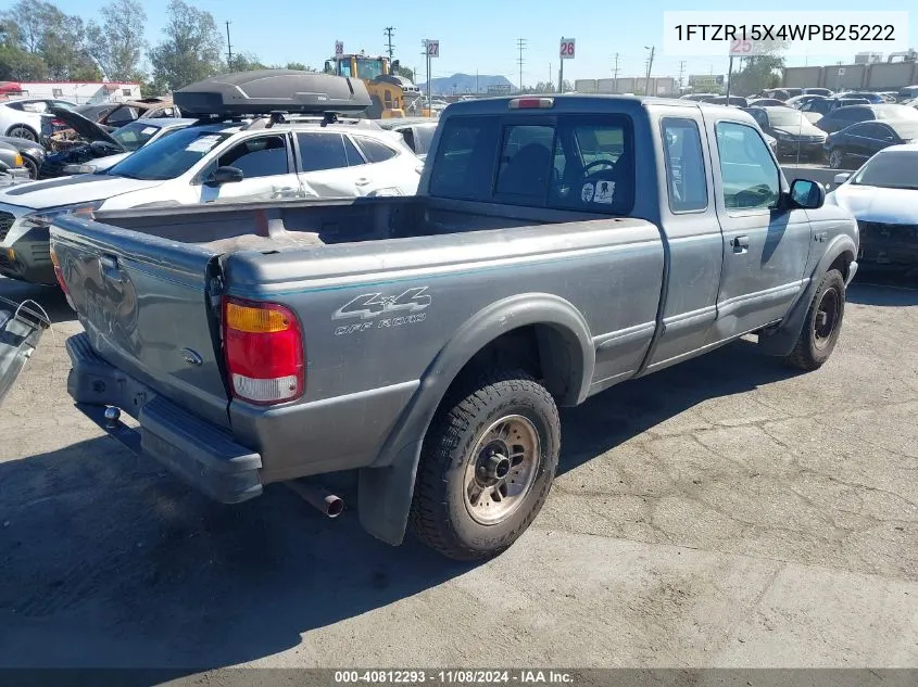 1998 Ford Ranger Splash/Xl/Xlt VIN: 1FTZR15X4WPB25222 Lot: 40812293