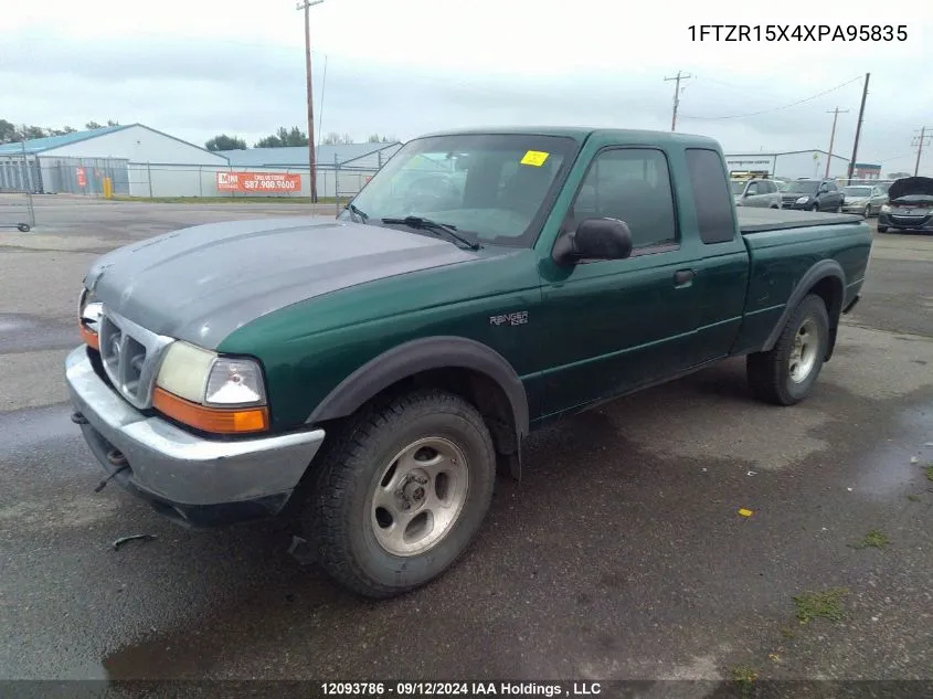 1999 Ford Ranger Super Cab VIN: 1FTZR15X4XPA95835 Lot: 12093786