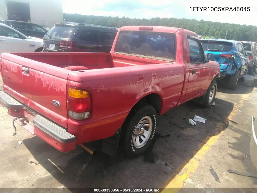 1999 Ford Ranger Xl/Xlt VIN: 1FTYR10C5XPA46045 Lot: 39398956